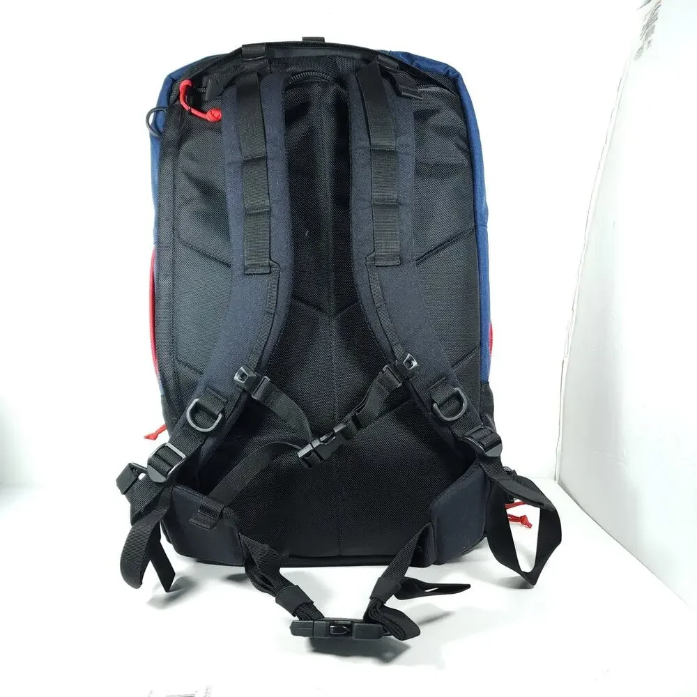 Topo Designs Global Travel Bag 40L Blue Convertible Travel Bag Backpack
